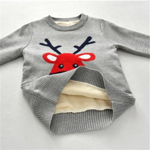 2 3 4 5 6 7 Y Toddler Boys Sweaters Autumn Winter Thicken Cartoon Knitted Sweater For Boys Kids Clothing Children Sweater 2020