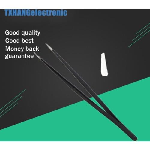 TU-11B Anti-static Non-magnetic Straight Tip Tweezer Neu diy electronics