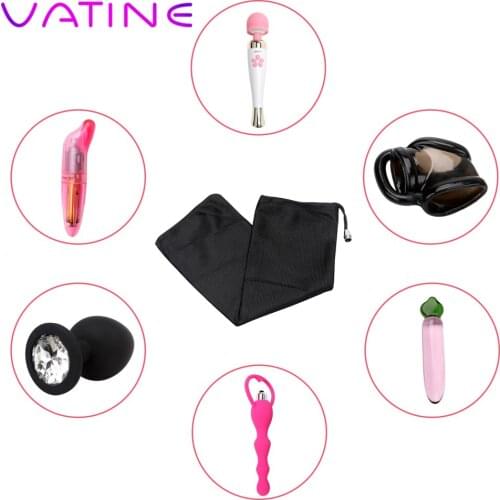 VATINE 10*30cm Storage Bags For Sex Toys Dildo Hidden Pouch for Vibrator Penis Anal Plug Special Secret Storage Cover