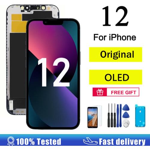 Original OLED For iphone X 12 pro max LCD Display For iphone 11 pro max XS MAX 12 mini 3D True Tone Touch LCD Screen Replacement