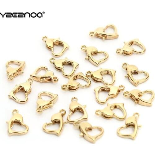 20Pcs/Set Lobster Clasp for Bracelets Necklaces 10 14mm Alloy Hooks Chain Closure Finding Accessories for Jewelry Bracelet