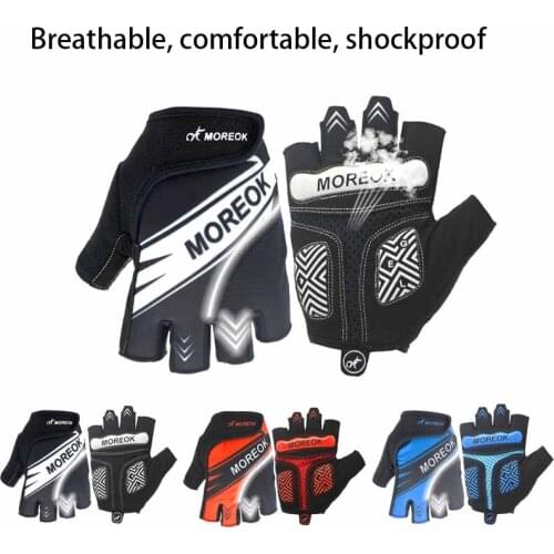 2020 Reflect Light Cycling Gloves Men Women Half Finger Gloves Breathable Wearproof Shockproof Anti-slip Riding Sports Glove MJ