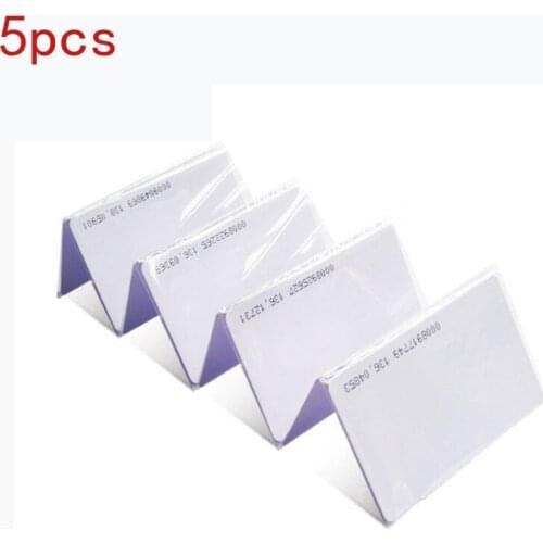 5PCS RFID Tag 125KHz TK4100/T5577 copy and Readable ID Cards Proximity Fobs Access Control