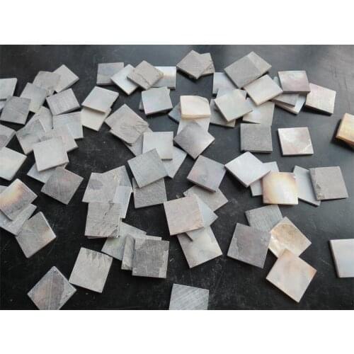 50Pcs Decorate Inlay Material black lip pearl oyster blanks 20 x 20 x 2mm