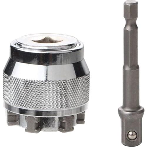 Adaptive Gift Drill Attachment For Machinist Adjustable Universal Socket Wrench Alloy Steel Anti Rust High Hardness Sleeve