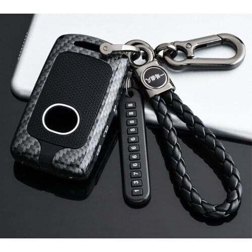 Car Zinc Alloy &Silicone Key Case Cover Chains For Mazda 3 Alexa CX4 CX5 CX8 2019 2020 Auto Interior Accessories