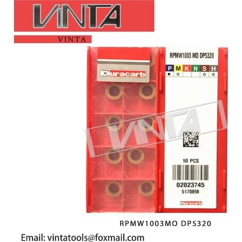 Free shipping high quality 10pcs/lots RPMW1003MO DP5320 / DP5420 cnc carbide milling inserts milling cutter lathe mill tools