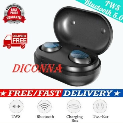 Wireless Earphone GaminTWS Mini True Bluetooth 5.0 Stereo Earphone Dual Earbud Bass In-Ear HiFi Sport Headset With Charging case