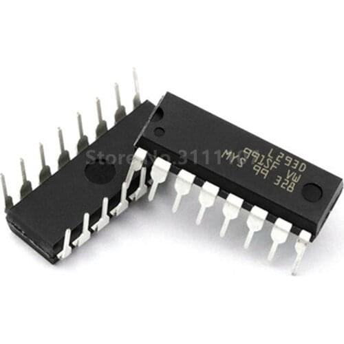 5PCS L293 L293D DIP DIP16 DIP-16 IC Bridge Driver-Internal Switch IC Stepper Driver Chip 4 Four Channel Module IC Chips