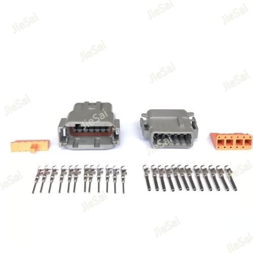 DTM Auto Deutsch Connector 12 Pin Automotive Connector With Pin DTM04-12P / ATM04-12P DTM06-12S / ATM06-12S