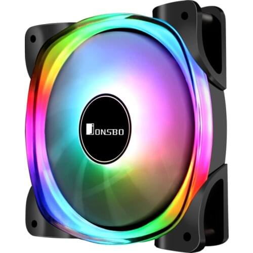 Jonsbo FR 701 Ring lighting 5V ARGB 12cm Case Fan Addressable RGB Sync 120mm Reverse Blade Fan Computer Chassis Cooling Fan