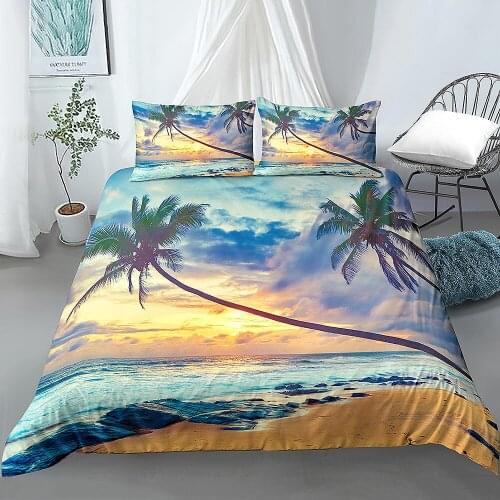 Beautiful Scenic Duvet Cover Set 3D Landscape Bedding Set Comforter Cover Pillowcases Home Textiles 2/3pcs
