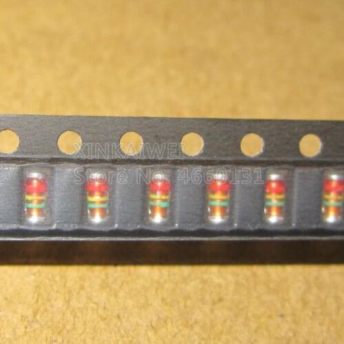 Red yellow green ring Cylinder diode LL-34 new original