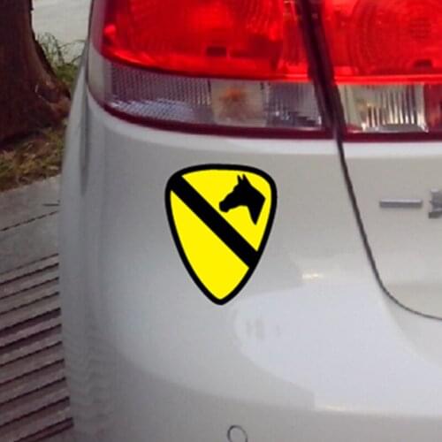 American First Cavalry Division Creative Decal Waterproof Reflective Personalized Motorcycle Helmet Car Sticker
