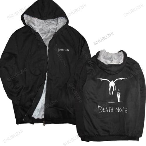 Warm coat men fleece hoody Kira Ryuk Yagami Light Shinigami Japanese Anime Manga Death Note men winter sweatshirt drop shipping