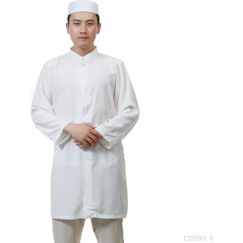 Summer Arabic Mens Kaftan Washed Velvet Saudi Arabia Thobe Long Sleeve Muslim Jubba Abaya Dubai Homme Cardigan Mens Clothing