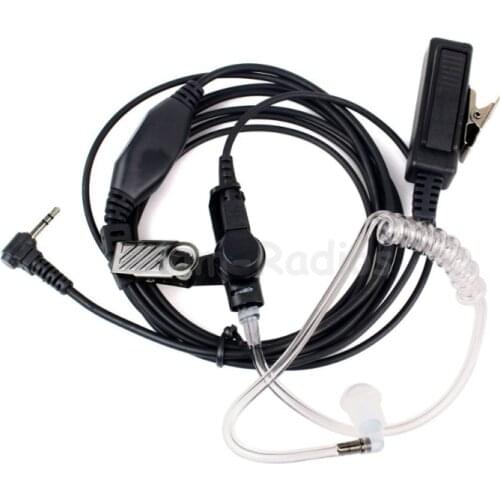 New 2.5mm 1 Pin Acoustic Tube Earpiece Mic PTT Headset for Motorola Radios Walkie Talkie T6200 T5600 MH370