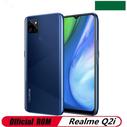 New Realme Q2i 5G Android Phone Face ID Fingerprint Octa Core 5000mAh 18W Charger 6.5 Inch Screen 13.0MP 4 Cameras Playstore