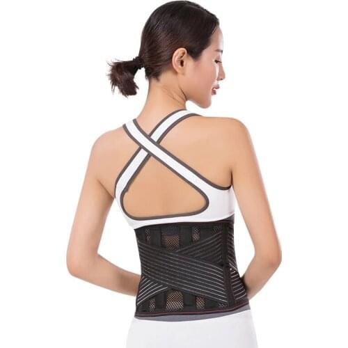 New Double Pull Lumbar Adjustable Lower Brace Back Support Belt Pain Relief Unisex Waist Support Belt Massage Band