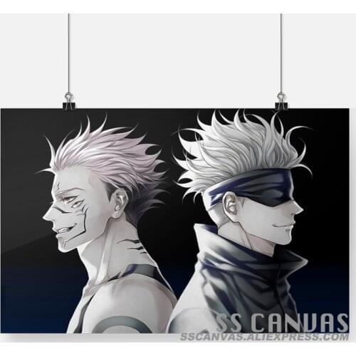 Sukuna Satoru Gojo Jujutsu Kaisen Anime Canvas Painting Decor Wall Art Bedroom Home Living Room Decoration Prints Poster