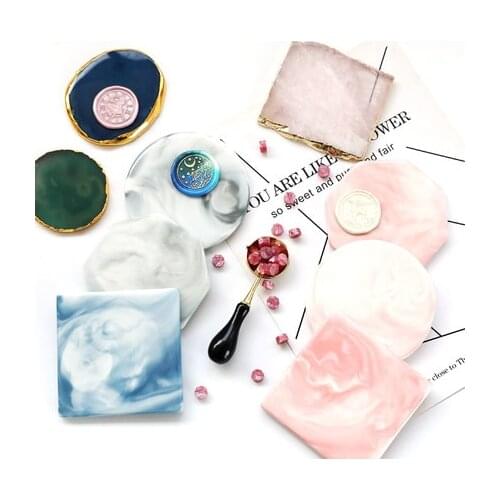 Wax seal demoulding backing plate agate marbling ceramic backing plate heat insulation backing plate wax wax sealing accessories