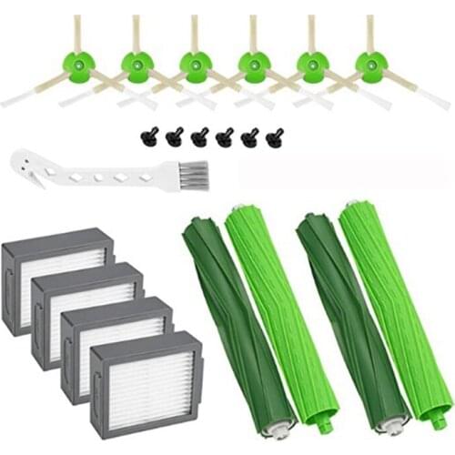 TOP!-15Pcs Replacement Kit Accessories for IRobot Roomba I7 I7+/I7 Plus E5 E6 E7 Vacuum Cleaner Brush Filter Spare Parts