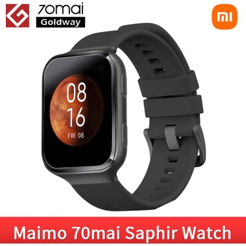 New 70Mai Saphir Smart Watch GPS Sport Heart Rate Monitor APP Notification 326 PPI AMOLED Screen Waterproof Watches For Xiaomi