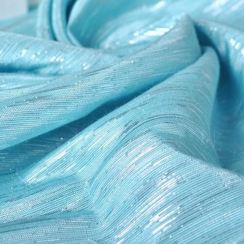 Bright Color Metallic Cotton Material Blingbling Gold and Silver Costume Garment Dress Fabric 1 Yard 92cmX138cm DIY