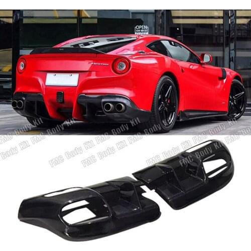 Real Carbon Fiber Rear Bumper Lip Diffuser Spoiler for Ferrari F12 Berlinetta 2013-2016 Car Styling