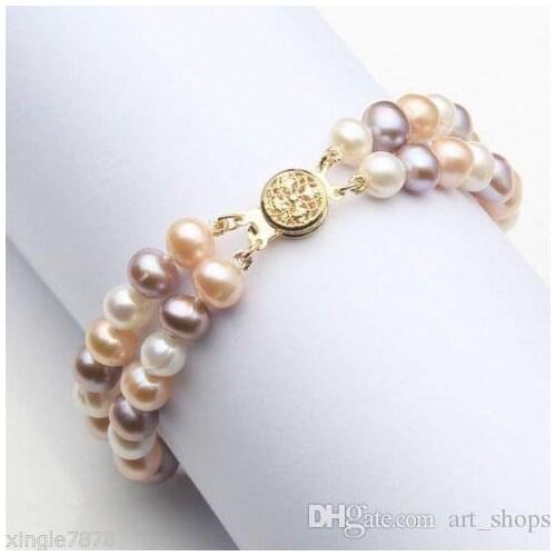 New 10mm pearl Round Beads elastic Bracelet 7.5">>> women jewerly Free shipping