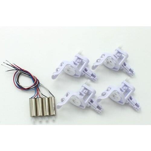 2 Pairs Drone Engine Motors with 4pcs Motor Base Cover for SYMA X5C X5C-1 X5 RC Quadcopter Accessories