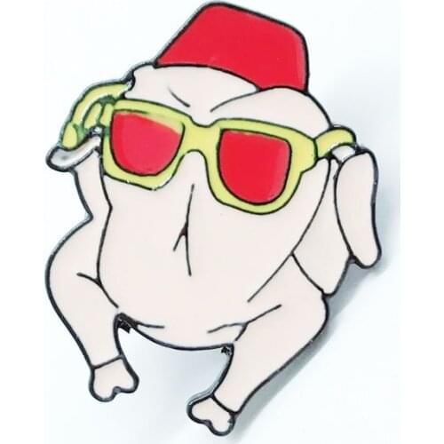 2019 Japanese and Korean Creative Fashion Animal Cartoon Gas Field Fan Red Brooch Dog Brooch personality Backpack Shirt Badge