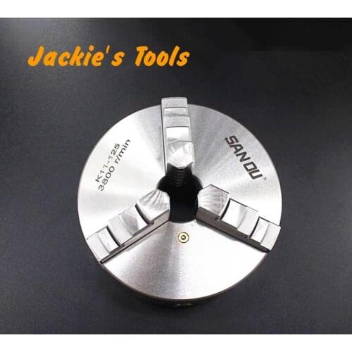 3 Jaw Lathe Chuck 80mm 100mm 125mm 130mm 160mm 200mm Self-centering Metal Chuck CNC Metalworking Tool