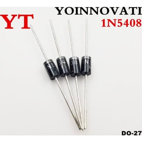 50pcs/lot IN5408 1N5408 5408 3A 1000V DO-27 Rectifier Diode Best quality