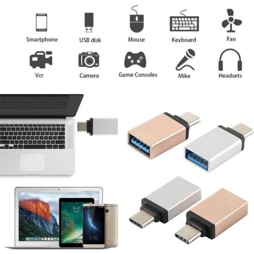 1PC USB Data Sync Adapter USB 3.1 Type C Male To USB 3.0 A Female Adaptor Fast Charging Sync Data For C Lnterface Equipment