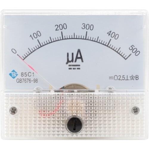 85C1-UA Ammeter Mechanical Pointer Type Analog Current Panel Meter Current Meter 1XCF