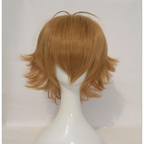 Anime Voltron:Legendary Defender Pidge Cosplay Wig Short Light Brown Heat Resistant Synthetic Hair Wigs + Wig Cap