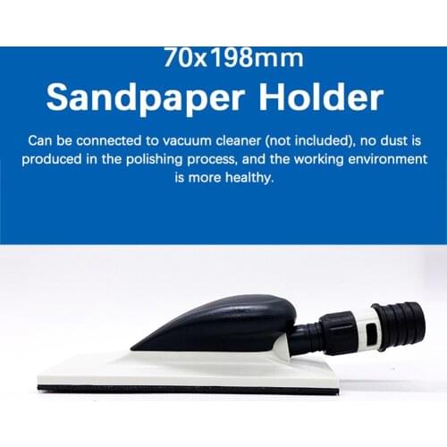 Sanding Block Sandpaper Holder 70*195mm Dust Free Sanding Pad For Abrasive Wood Polishing Automobile Maintenance Tool