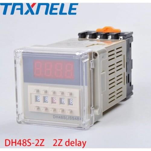 DH48S-2Z 2Z Delay Relay Time Relay with Socket AC110V AC220V DC24V DC12V 8 Pins timer module