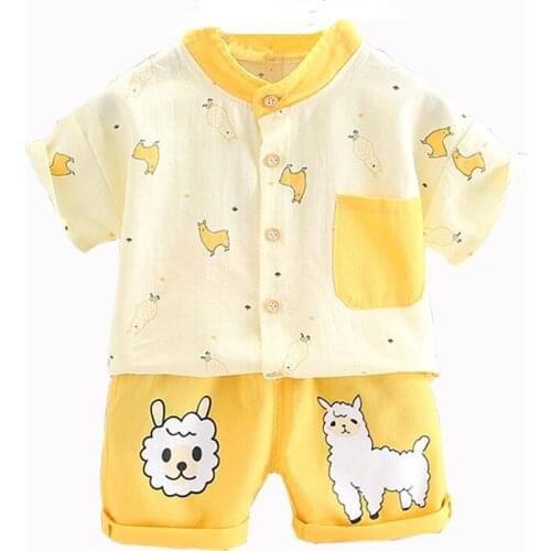 Toddler Kid Boys Clothes Outfit Baby boy Childrens Sets Summer Short-sleeved T-shirt Shorts Set Children Pants Clothing Suit