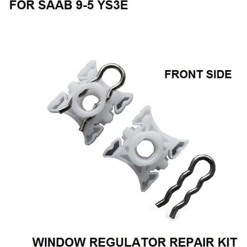 FOR SAAB 9-5 YS3E WINDOW REGULATOR SLIDER CLIPS X2 - Onwards 1998 NEW