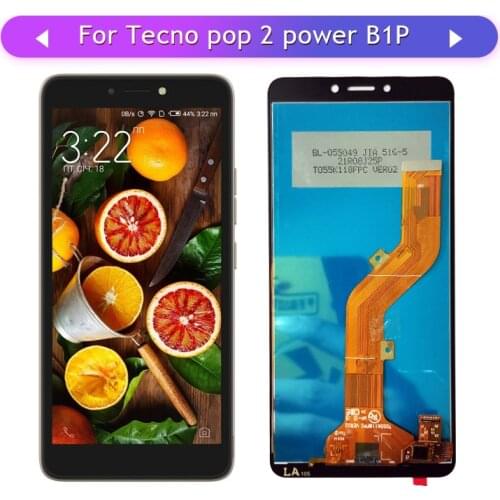 For Tecno Pop 2 Power (B1p) Full LCD Display Assembly Complete Touch Screen Digitizer Replacement