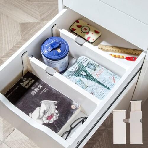 Home Adjustable Drawer Divider Storage Shelves Free Combination Partition Board Space-saving Division Tools