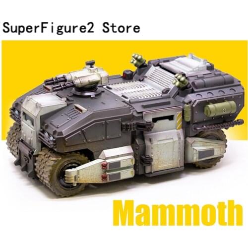 Action Figure Joy Toy Hardcore Model Mammoth Armored Car 1/27 Scale Vehicle Hand Paint Plastic ABS Fit 1/25 Figure