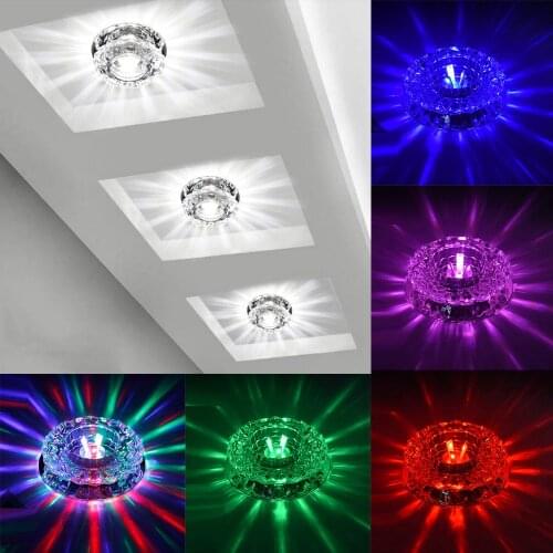 Crystal LED Ceiling Lamp 3W 5W 6W 10W Surface Mounted Ceiling Lights For Living Bedroom Corridor Decoration