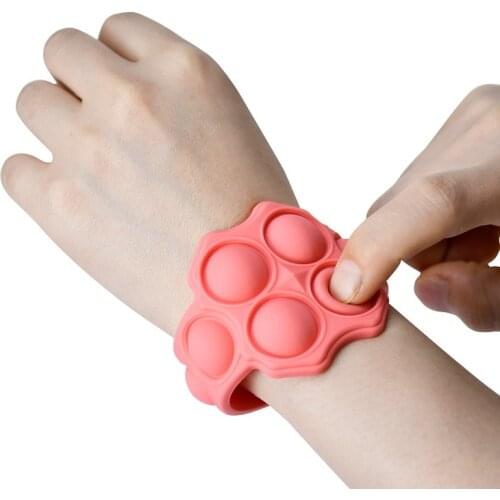 Multifunctional Fidget Toys Silicone Bracelet Decompression Antistress Color Creative Safety Non-Toxic Educational Toy