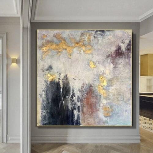 Huge Size Wall Art Picture For Living Room Decoration 100% Hand Painted Modern Abstract Oil Painting on Canvas Gift No Framed