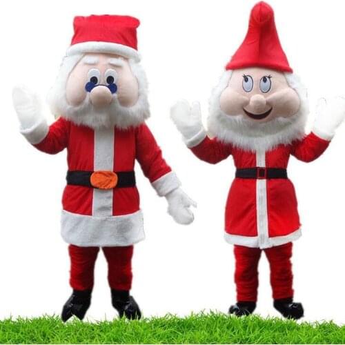 Santa Claus Mascot Halloween Costume Suits Cosplay Party Game Dress Outfits Clothing Advertising Carnival Xmas Easter Festival