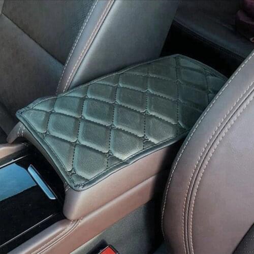 Leather Car Armrest Mat Universal Interior Auto Armrests Storage Box Mats Dust-proof Cushion Cover Armrest Protector Waterproof