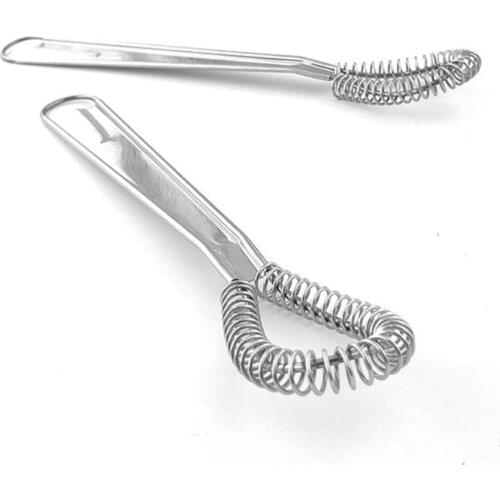 Kitchen Spiral Whisk Mini Blender Stirrer Stainless Steel Spoon Wick Hand Mixer 85DA